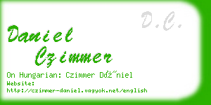 daniel czimmer business card